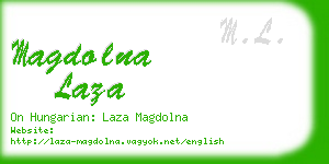 magdolna laza business card